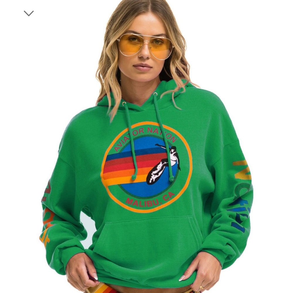Aviator Nation unisex Relaxed Pullover Hoodie